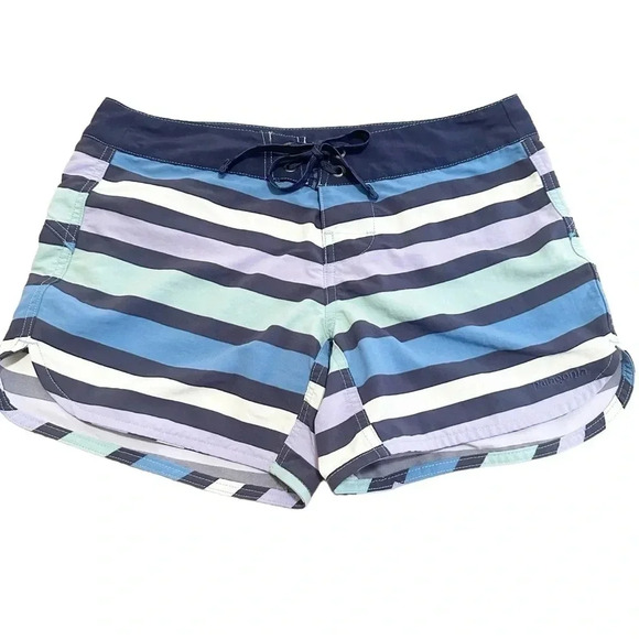 Patagonia• Wavefarer Boardshorts Blue Green Purple Nylon size 2 - Picture 3 of 12
